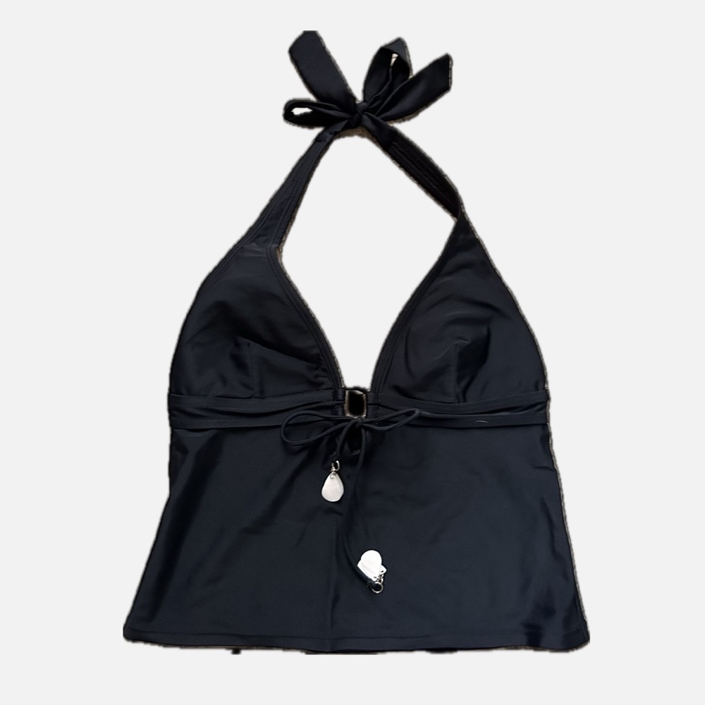 Size 6 Black Halter Bikini Top